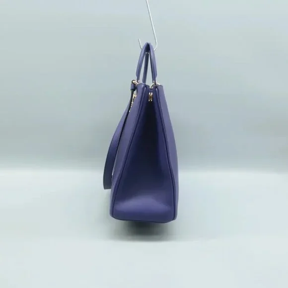 100% Authentic Dior Diorissimo Purple W/P Leather Satchel - Picture 4 of 12